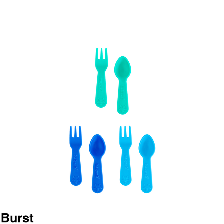 Lunch Punch Fork And Spoon Sets Burst