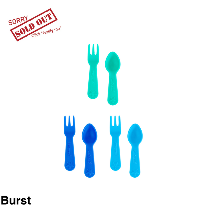 Lunch Punch Fork And Spoon Sets Burst