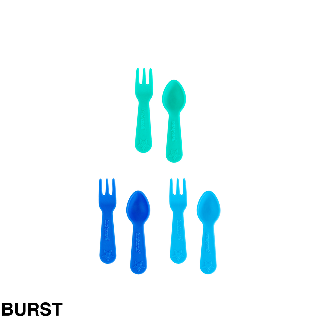 Lunch Punch Fork And Spoon Sets Burst