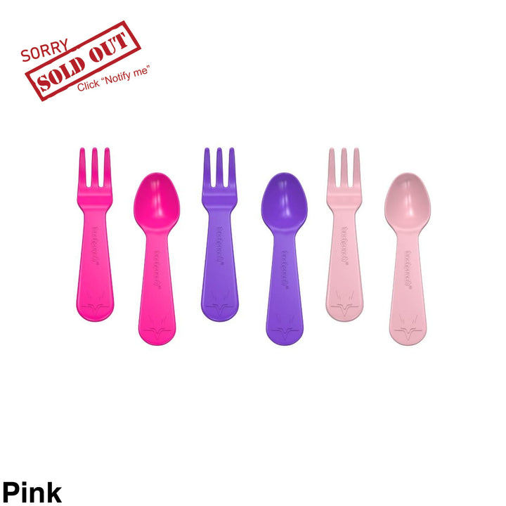 Lunch Punch Fork And Spoon Sets Pink