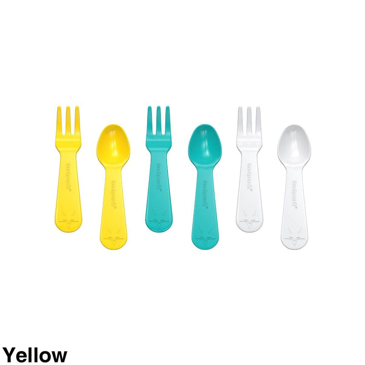 Lunch Punch Fork And Spoon Sets Yellow