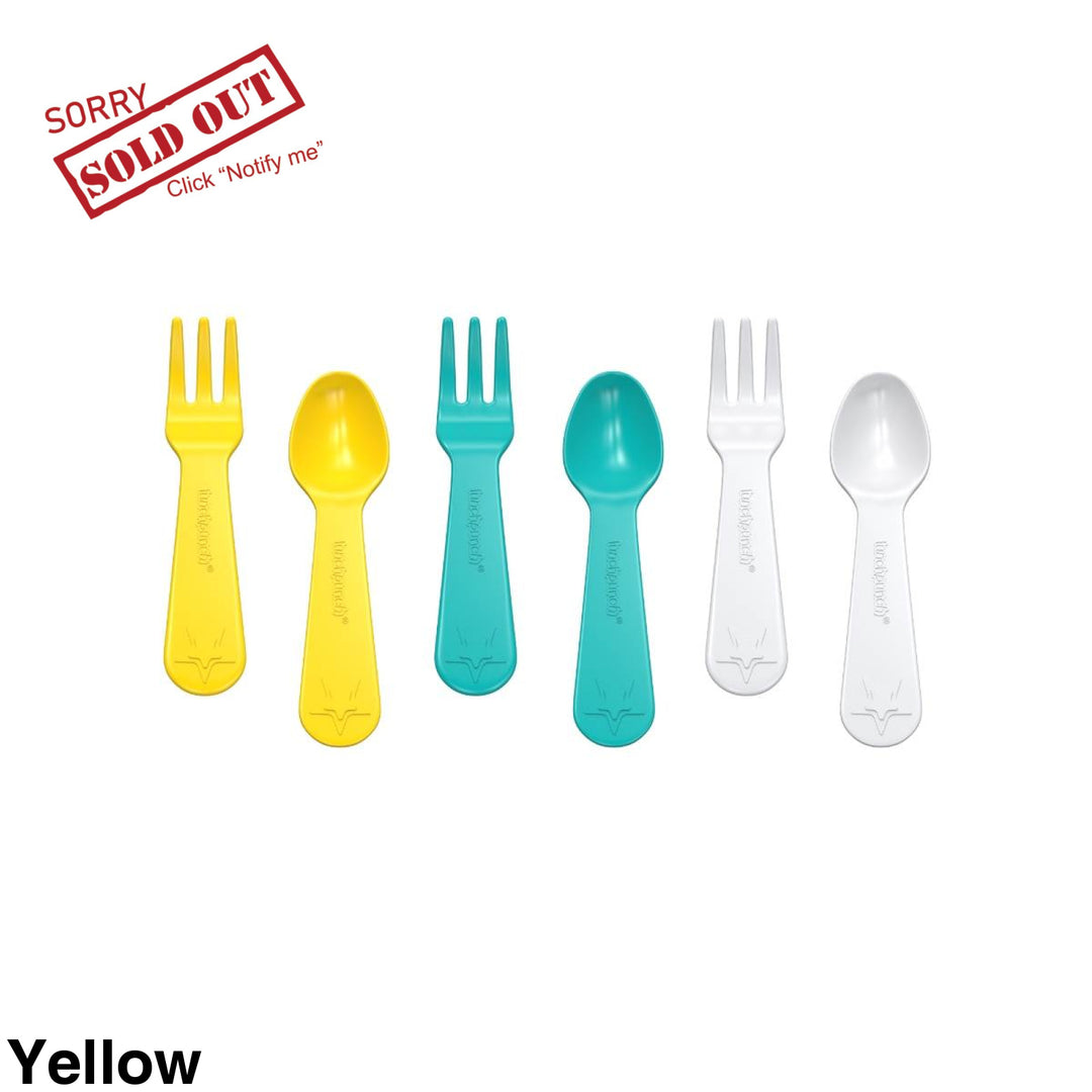 Lunch Punch Fork And Spoon Sets Yellow