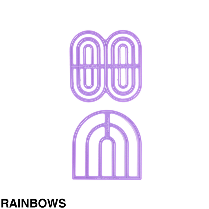 Lunch Punch Sandwich Cutter Rainbows