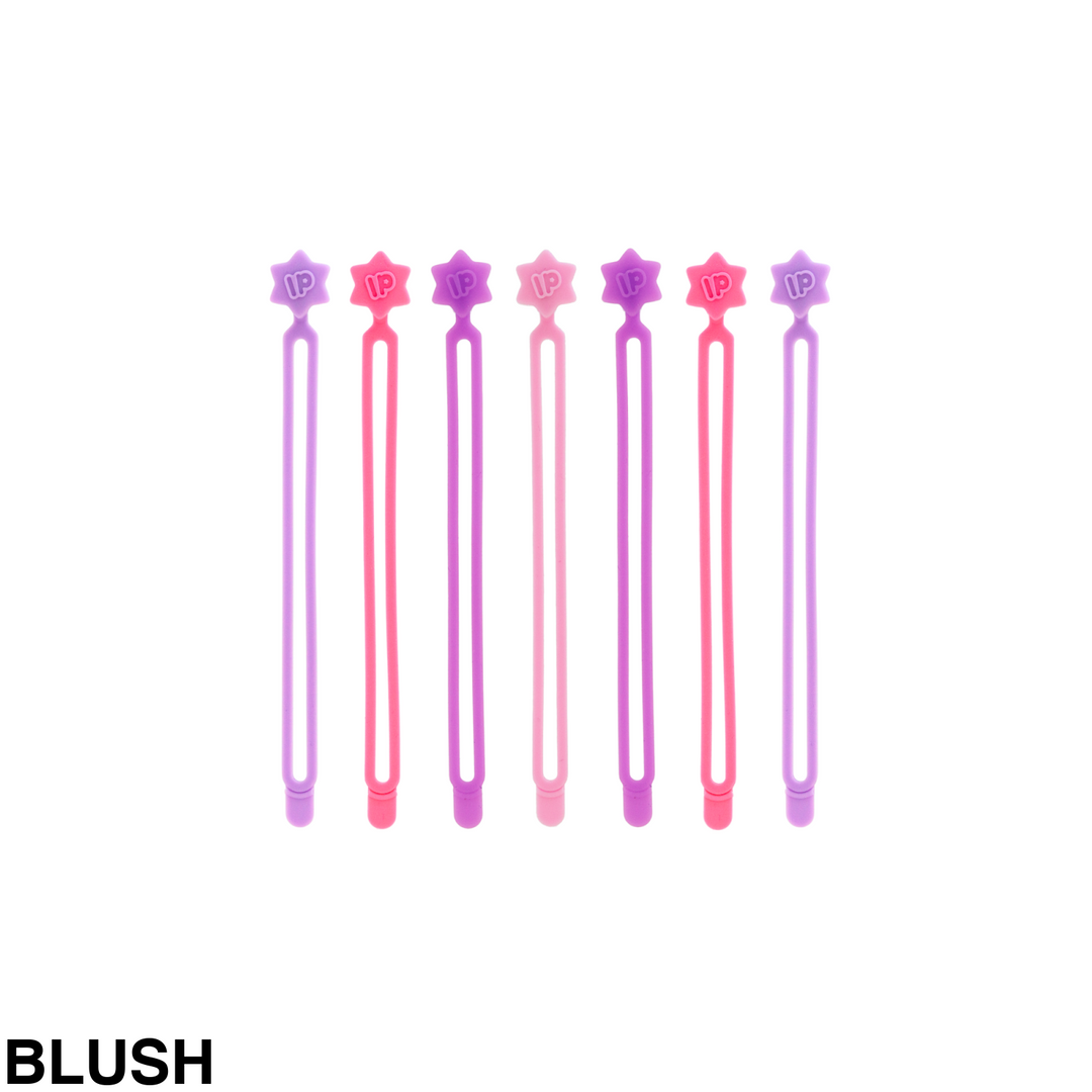 Lunch Punch Silicone Wrap Bands 7 Pack Blush
