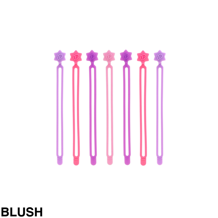 Lunch Punch Silicone Wrap Bands 7 Pack Blush