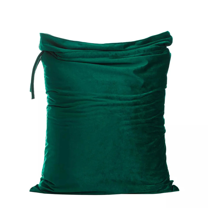 Luxury Velvet Christmas Sack Green