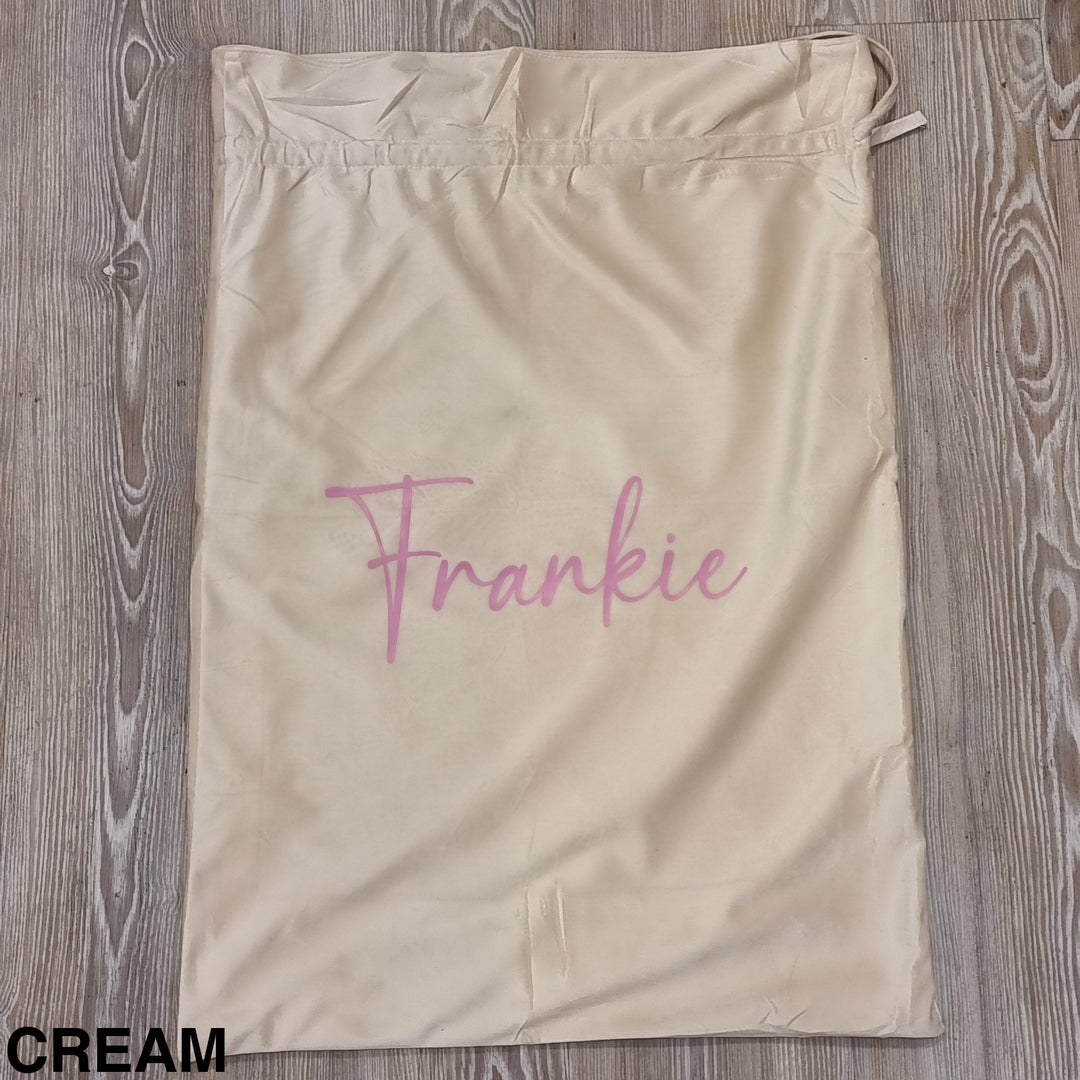 Luxury Velvet Christmas Sack Cream