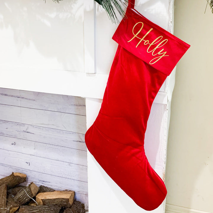 Luxury Velvet Christmas Stocking