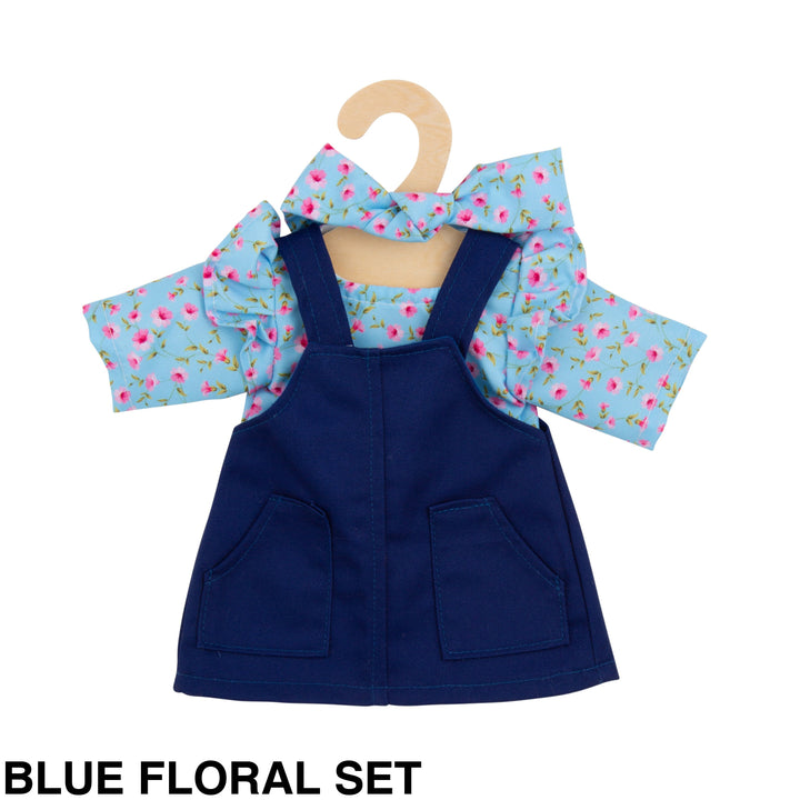 Maplewood Hopscotch Dolls Clothes Blue Floral Set
