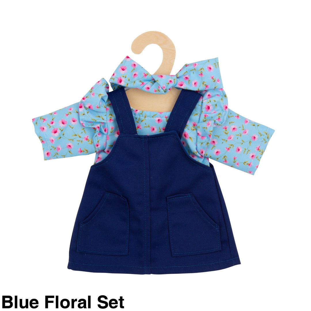 Maplewood Hopscotch Dolls Clothes Blue Floral Set