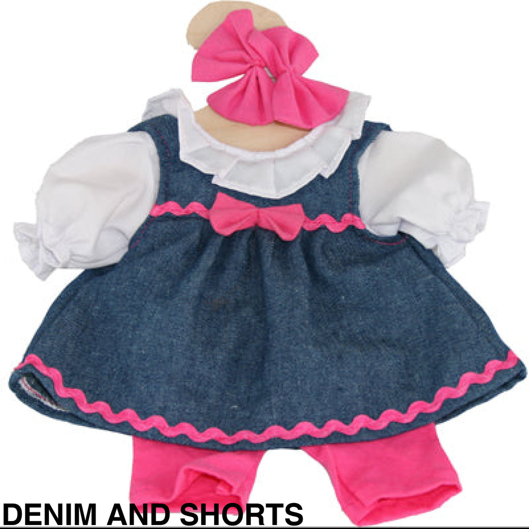 Maplewood Hopscotch Dolls Clothes Denim And Shorts
