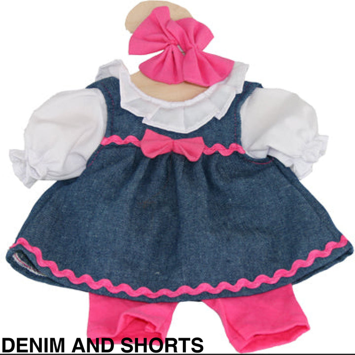 Maplewood Hopscotch Dolls Clothes Denim And Shorts