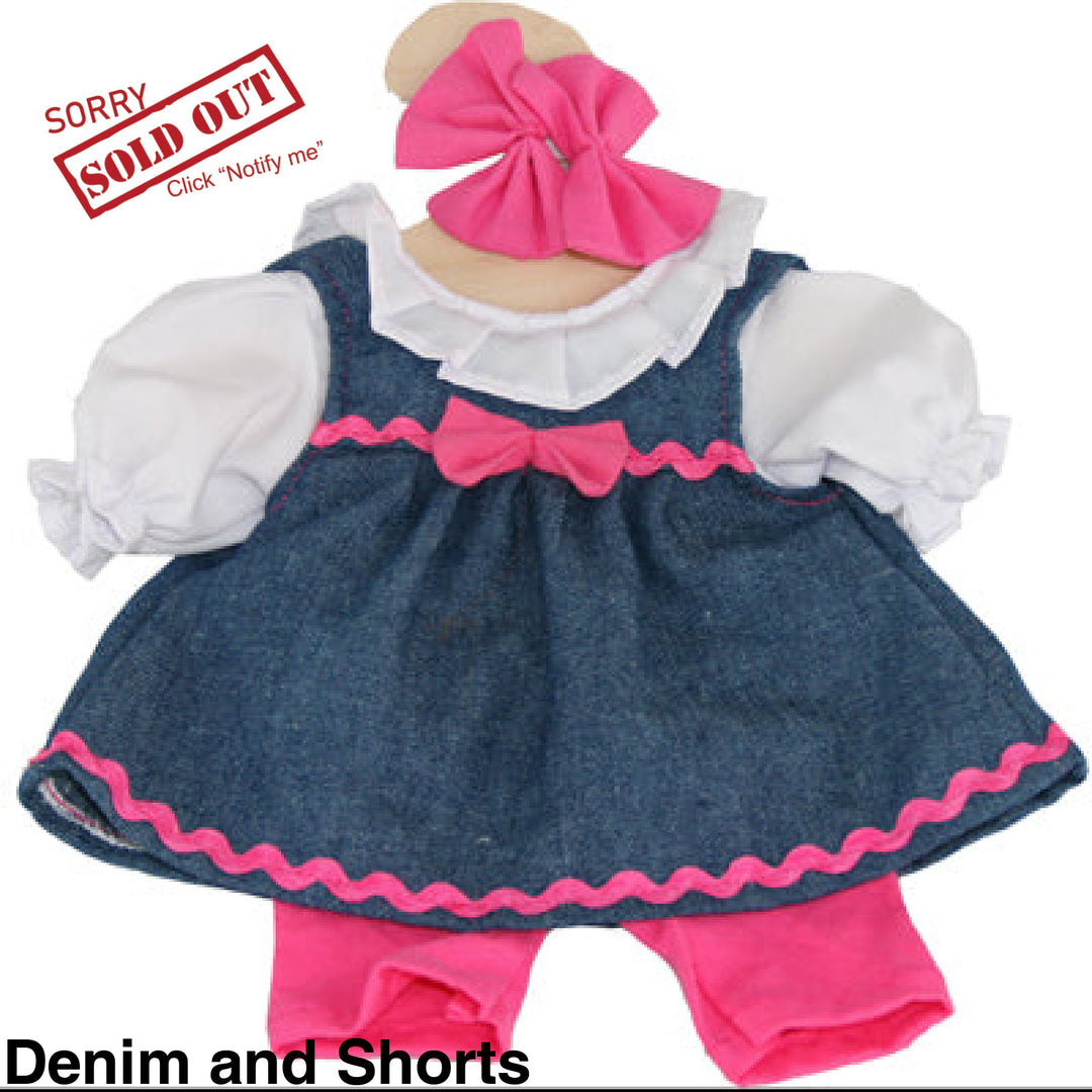 Maplewood Hopscotch Dolls Clothes Denim And Shorts