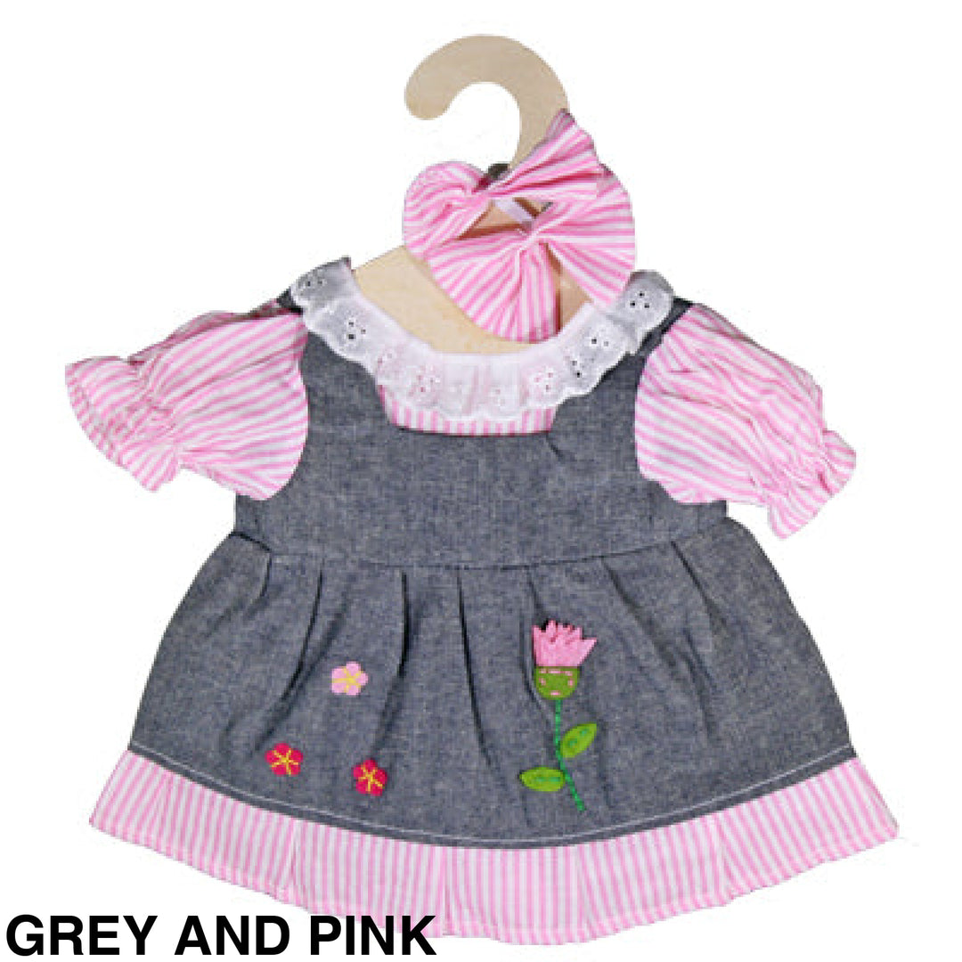 Maplewood Hopscotch Dolls Clothes Grey And Pink