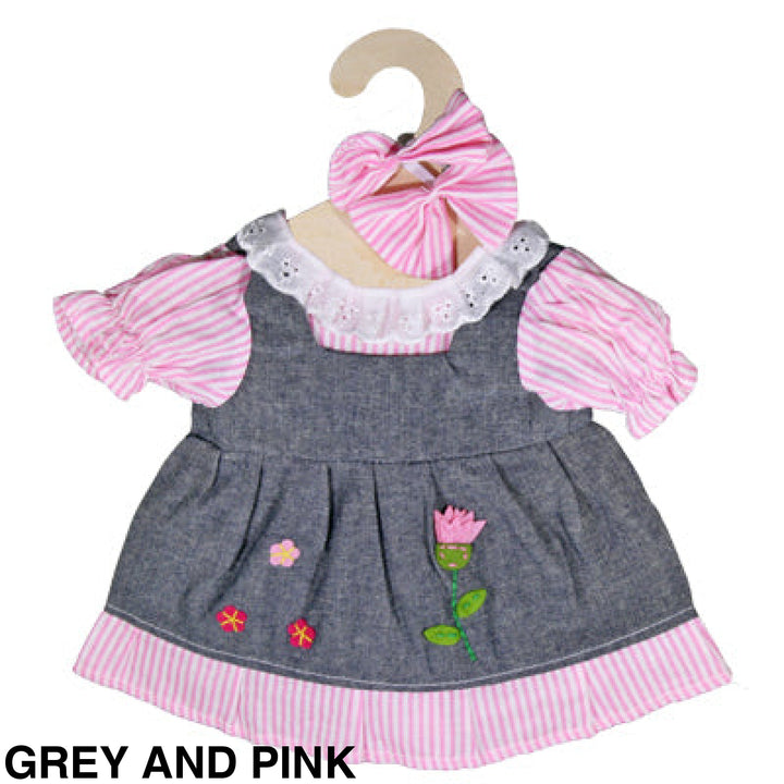 Maplewood Hopscotch Dolls Clothes Grey And Pink