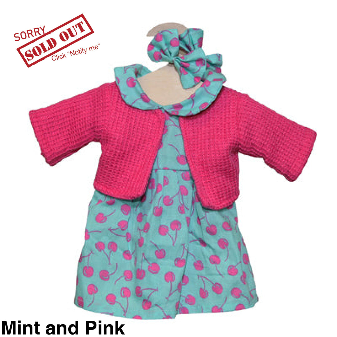 Maplewood Hopscotch Dolls Clothes Mint And Pink
