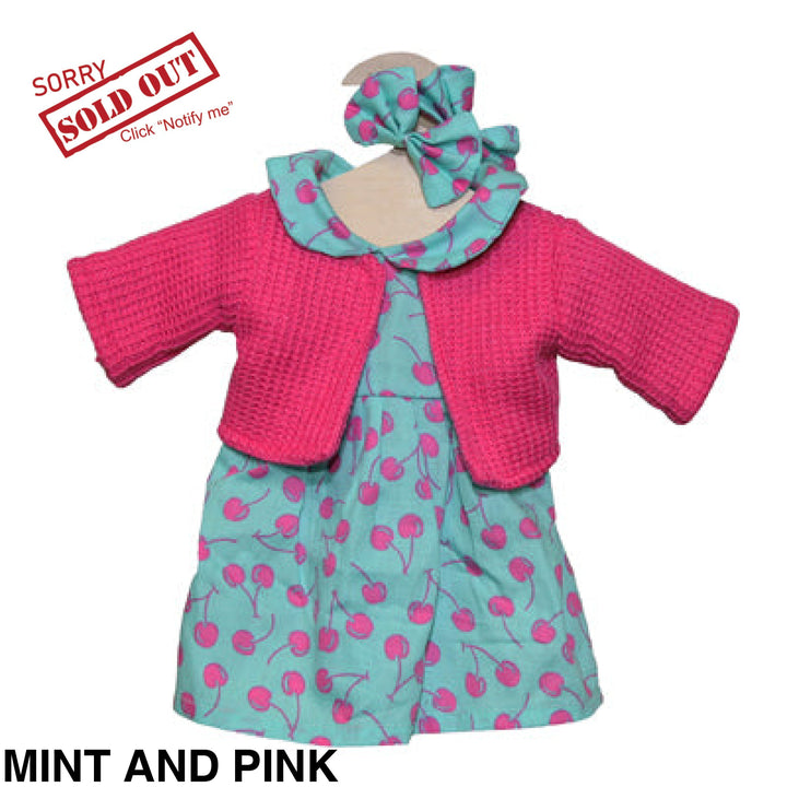 Maplewood Hopscotch Dolls Clothes Mint And Pink