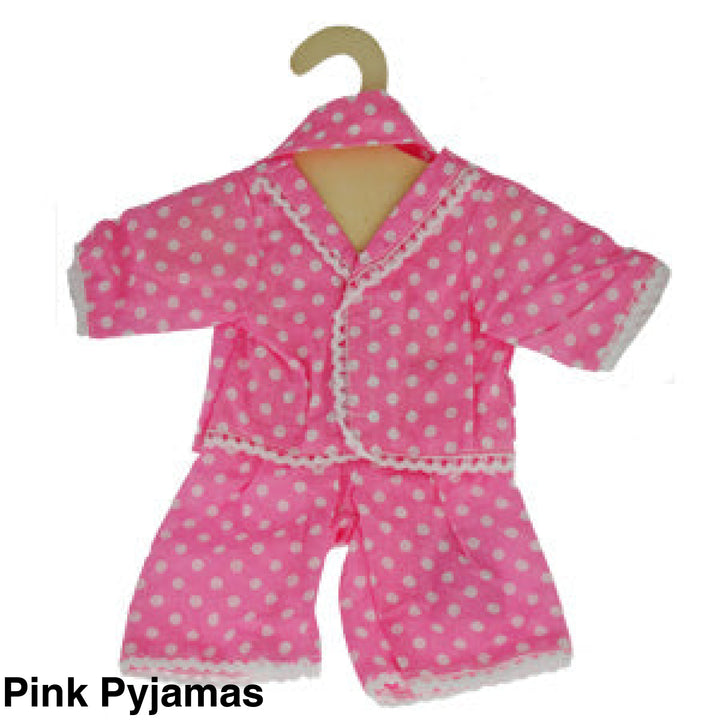 Maplewood Hopscotch Dolls Clothes Pink Pyjamas