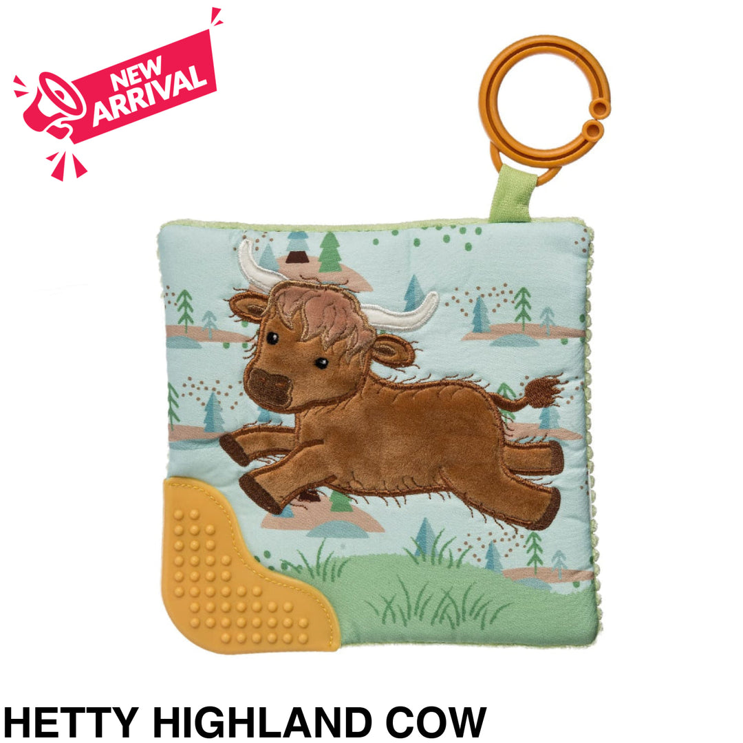 Mary Meyer Crinkle Me Teether Pram Toy Hetty Highland Cow