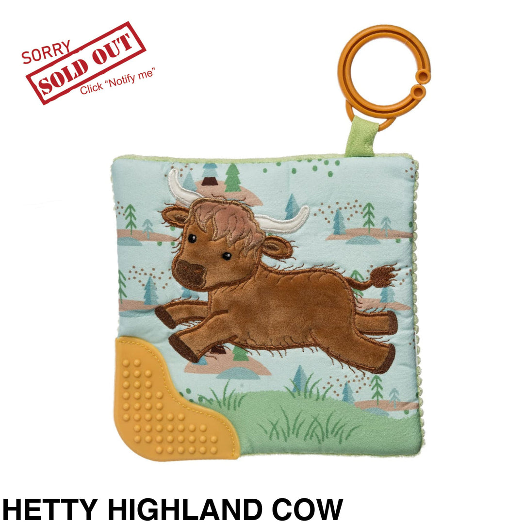 Mary Meyer Crinkle Me Teether Pram Toy Hetty Highland Cow