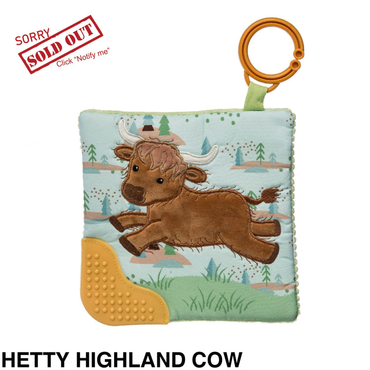 Mary Meyer Crinkle Me Teether Pram Toy Hetty Highland Cow