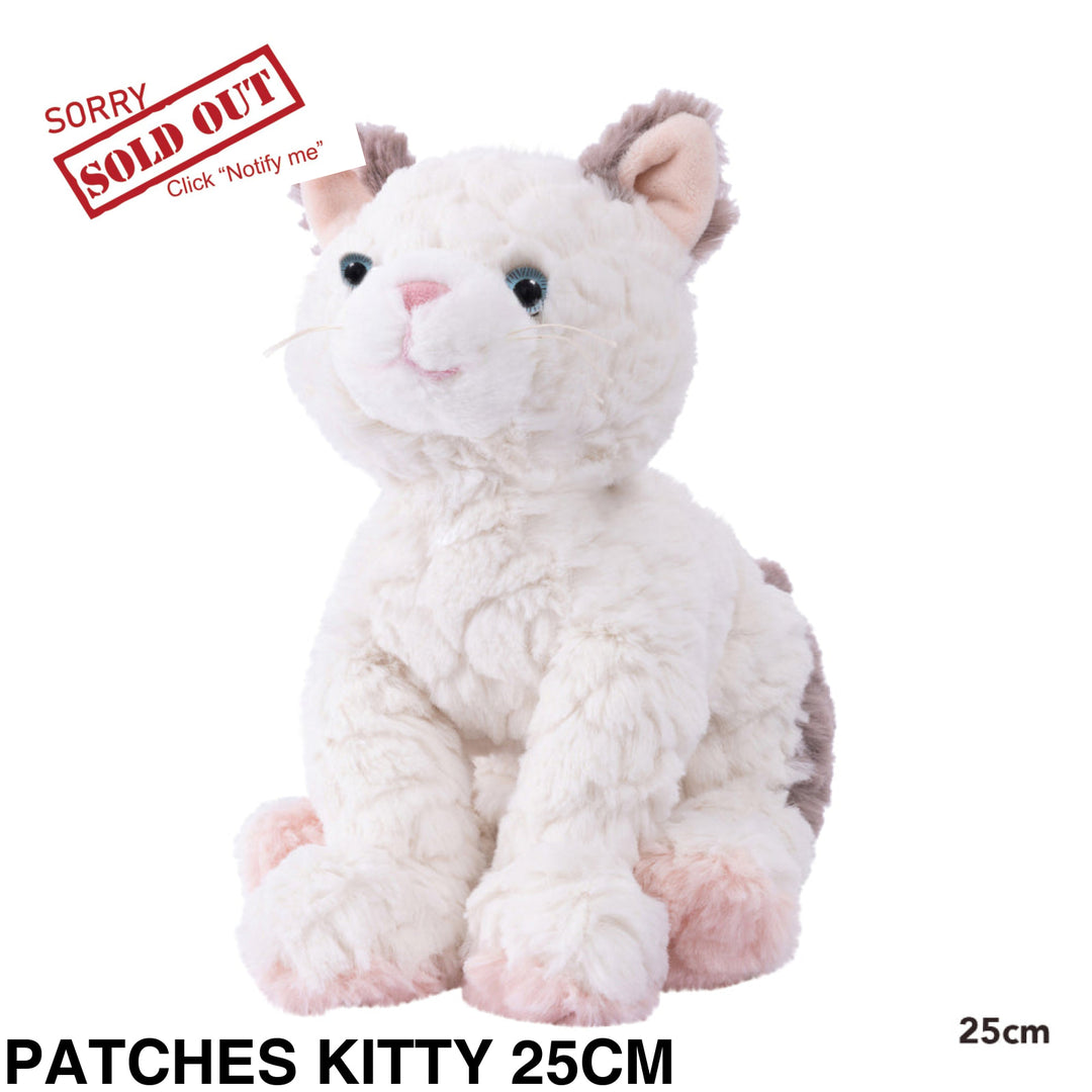 Mary Meyer Putty Animal Plush Assorted Patches Kitty 25Cm