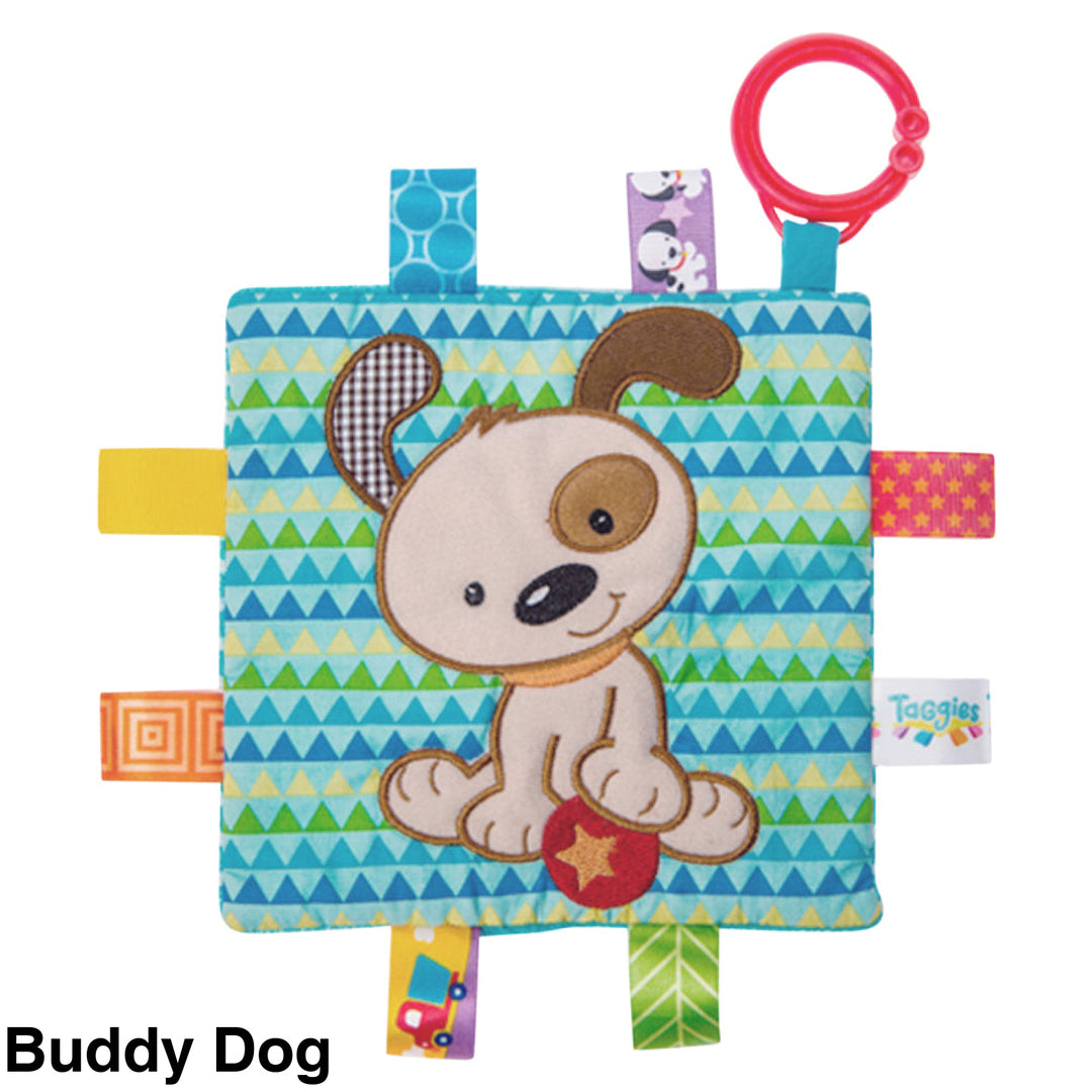Mary Meyer Taggies Crinkle Me Pram Toy Buddy Dog