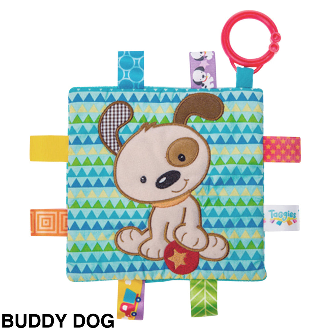 Mary Meyer Taggies Crinkle Me Pram Toy Buddy Dog