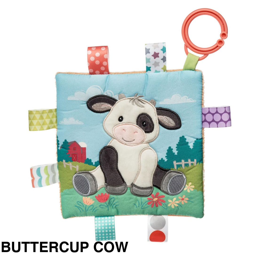 Mary Meyer Taggies Crinkle Me Pram Toy Buttercup Cow