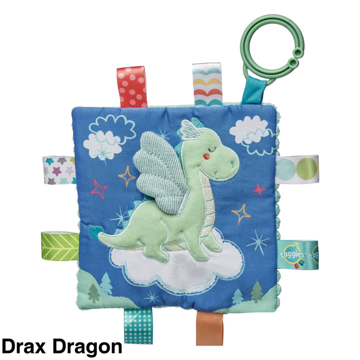 Mary Meyer Taggies Crinkle Me Pram Toy Drax Dragon