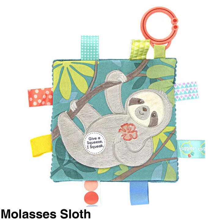 Mary Meyer Taggies Crinkle Me Pram Toy Molasses Sloth