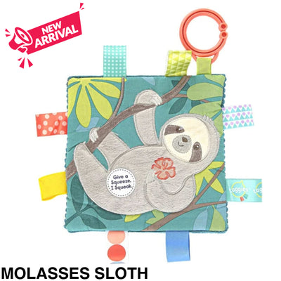 Mary Meyer Taggies Crinkle Me Pram Toy Molasses Sloth