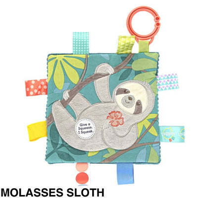 Mary Meyer Taggies Crinkle Me Pram Toy Molasses Sloth