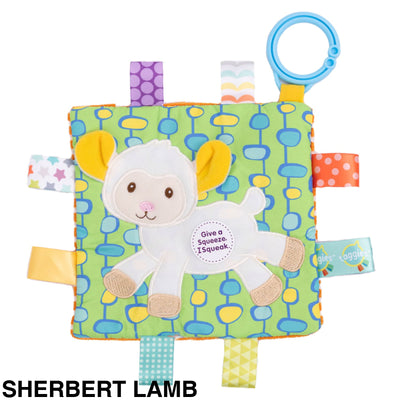 Mary Meyer Taggies Crinkle Me Pram Toy Sherbert Lamb