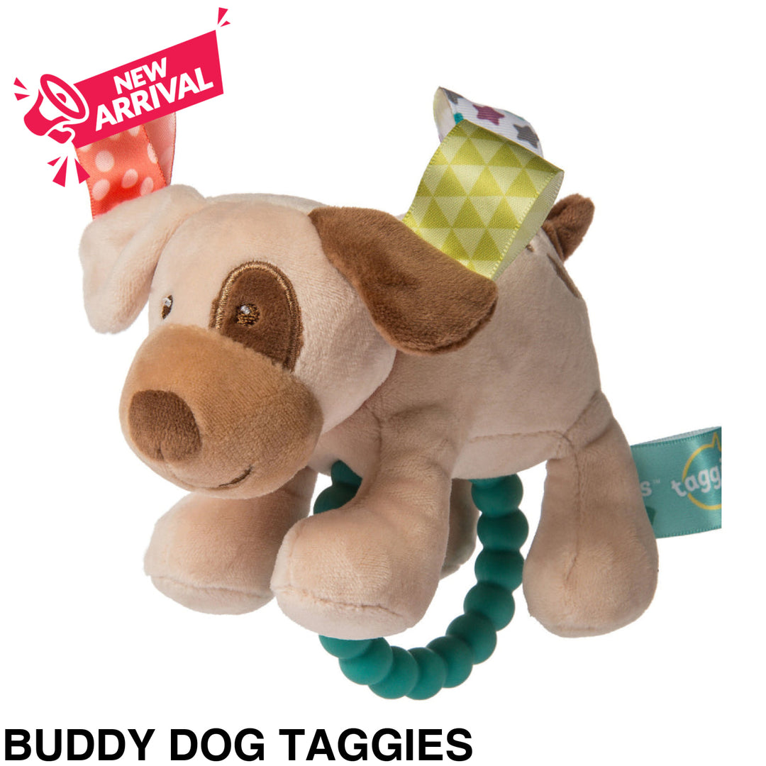 Mary Meyer Teether Rattle Buddy Dog Taggies