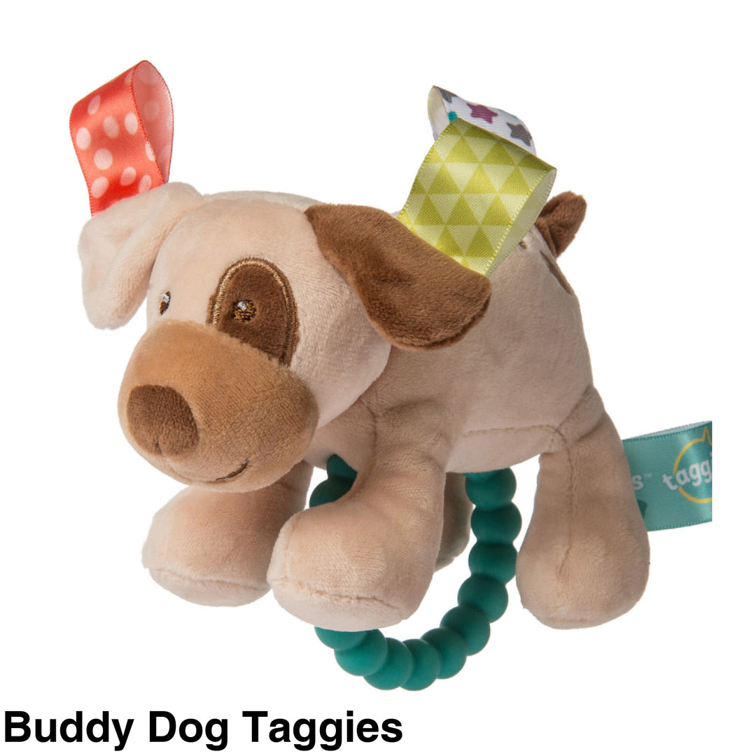 Mary Meyer Teether Rattle Buddy Dog Taggies