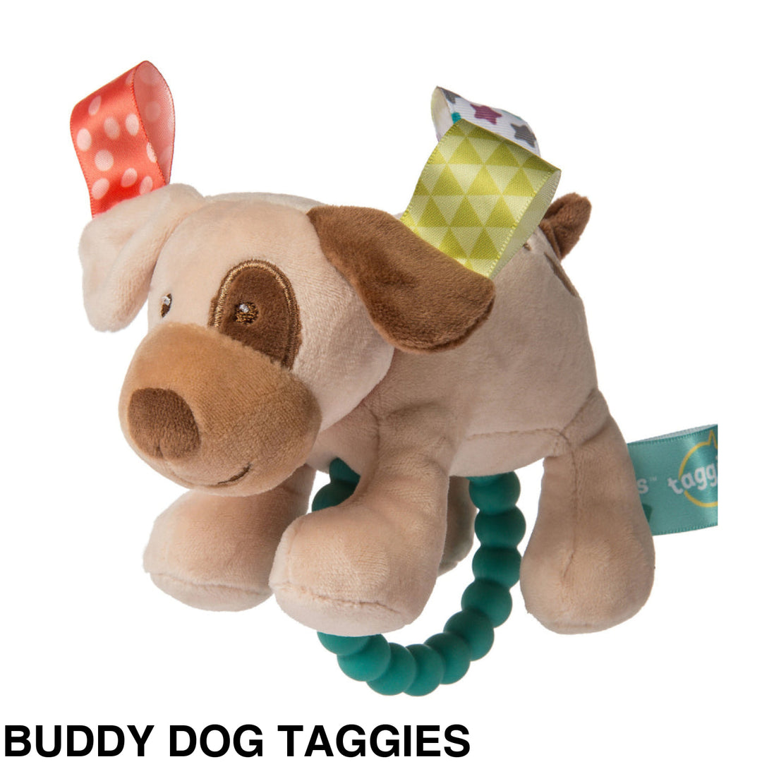 Mary Meyer Teether Rattle Buddy Dog Taggies