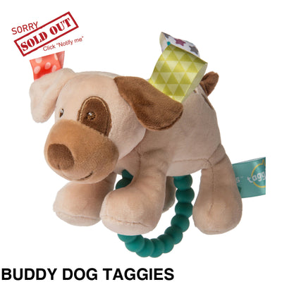 Mary Meyer Teether Rattle Buddy Dog Taggies