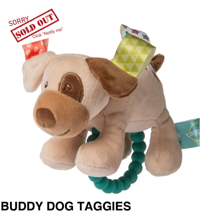 Mary Meyer Teether Rattle Buddy Dog Taggies