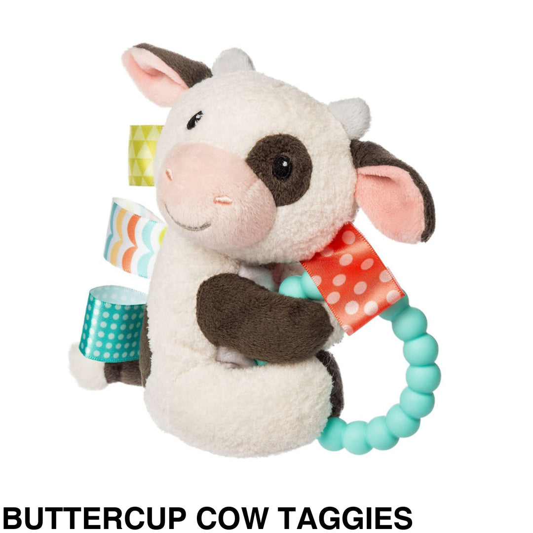 Mary Meyer Teether Rattle Buttercup Cow Taggies