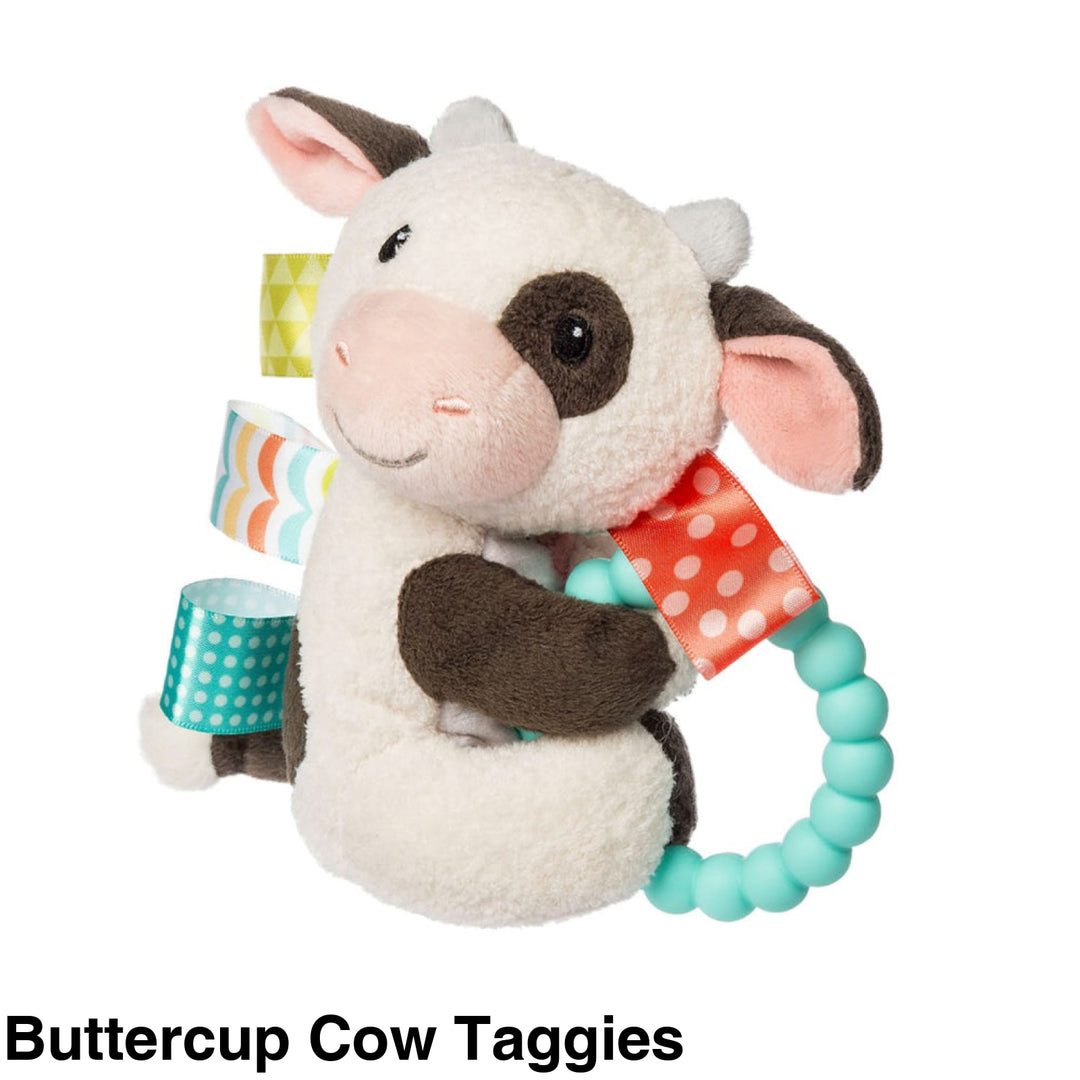 Mary Meyer Teether Rattle Buttercup Cow Taggies
