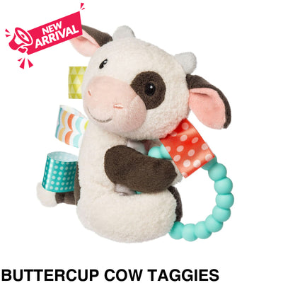Mary Meyer Teether Rattle Buttercup Cow Taggies