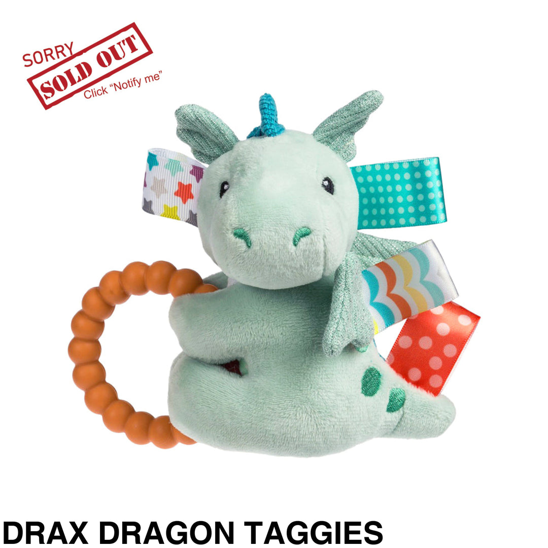 Mary Meyer Teether Rattle Drax Dragon Taggies