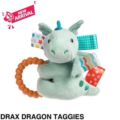 Mary Meyer Teether Rattle Drax Dragon Taggies