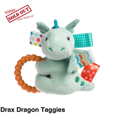 Mary Meyer Teether Rattle Drax Dragon Taggies