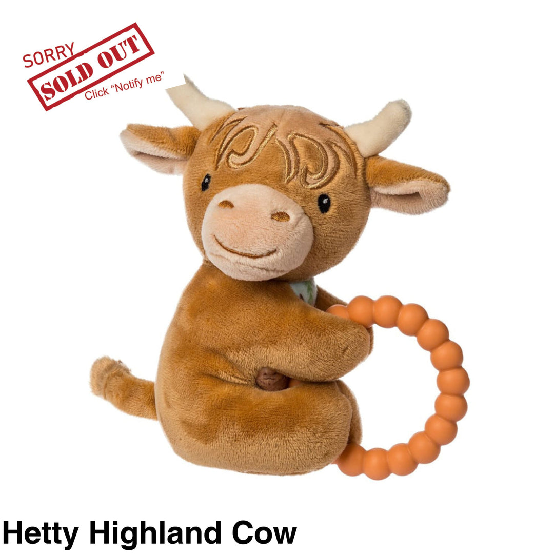 Mary Meyer Teether Rattle Hetty Highland Cow