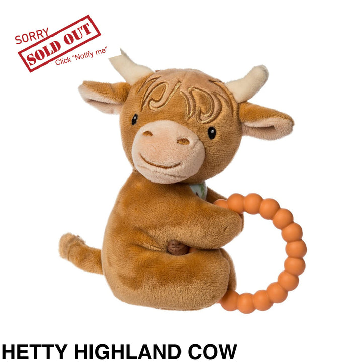 Mary Meyer Teether Rattle Hetty Highland Cow
