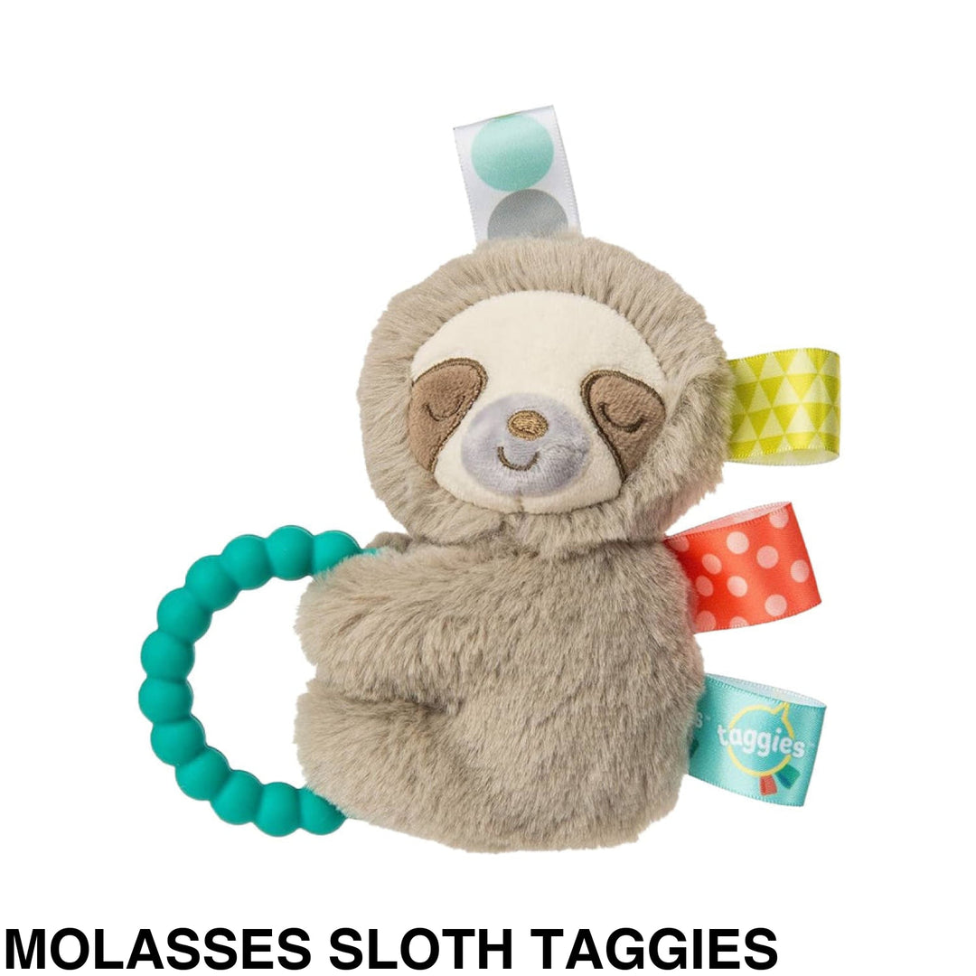 Mary Meyer Teether Rattle Molasses Sloth Taggies