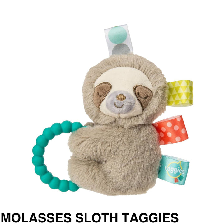 Mary Meyer Teether Rattle Molasses Sloth Taggies