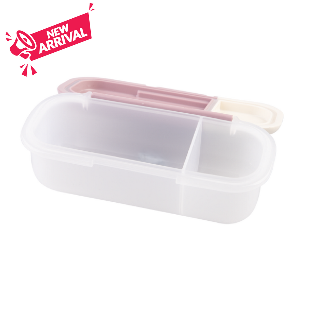 Melii Luxe Dip Container Pink/Ivory